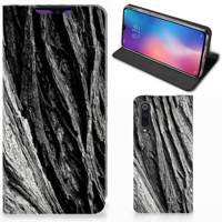 Book Wallet Case Xiaomi Mi 9 Boomschors Grijs - thumbnail