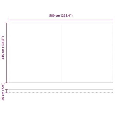 Automatische Uittrekbare Zonwering in Oranje en Bruin - 600 x 350 cm