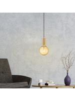 Home sweet home kunststof fitting rond E27 goudkleur - thumbnail