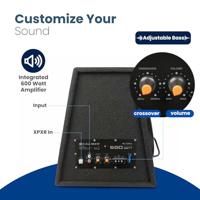 Subwoofer met ingebouwde Versterker 600 Watt - 12 Inch Woofer - 25 tot 3500 Hz Crossover - RCA (BC112SA) - thumbnail