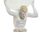 Bureaulamp Home ESPRIT Wit Gouden Hars Plastic 220 V 18 x 17 x 44 cm - thumbnail