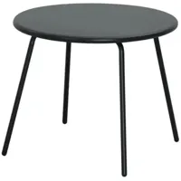 Vita Santo bijzettafel 50x42cm rond - Zwart - thumbnail