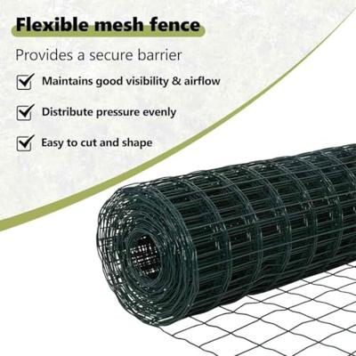 VidaXL Hek met paal groen 0,4 x 10 m staal en pvc