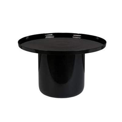 Zuiver Ronde Salontafel 'Shiny Bomb' 67cm, kleur Zwart