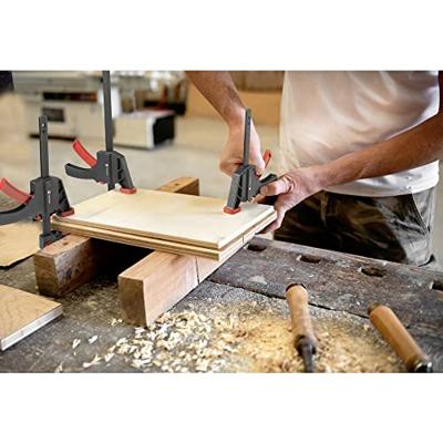 TOOLCRAFT TO-7870761 Eenhand-spanklem, set van 4 (15 cm en 30 cm) Spanbreedte (max.):300 mm Afmeting, lengte: 300 mm, 450 mm Afm. werkbereik:59 mm