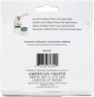 We R Makers • button press rozetten set wit - thumbnail