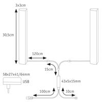 Paulmann 78878 LED-strip basisset Met USB-aansluiting 5 V RGB 1 set(s) - thumbnail