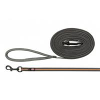 TRIXIE HONDENRIEM SLEEPLIJN FUSION GRAFIET GRIJS / PAPAYA ORANJE 10 MTRX1,7 CM - thumbnail