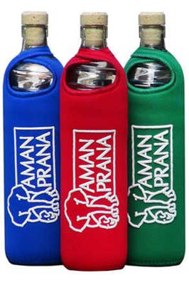 Amanprana - Glazen fles blauw 500ml