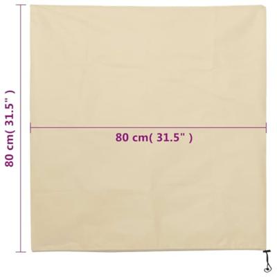 VidaXL Plantenhoezen met trekkoord 8 st 70 g/m² 0,8x0,8 m