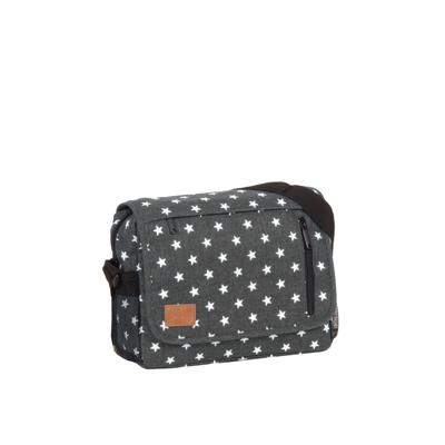 New Rebels ® Star25 - Medium Schoudertas A5 - Crossbodytas met flap - Grijs - with stars