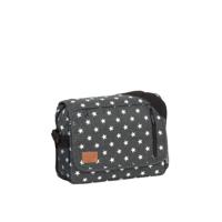 New Rebels ® Star25 - Medium Schoudertas A5 - Crossbodytas met flap - Grijs - with stars - thumbnail
