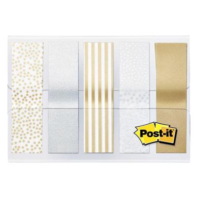 Indextabs post-it 684 12mmx43mm metallic | 24 stuks