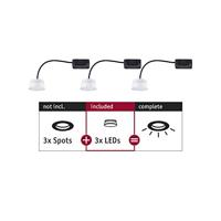 Paulmann LED-inbouwlamp voor badkamer Energielabel: G (A - G) LED 18 W Satijn - thumbnail