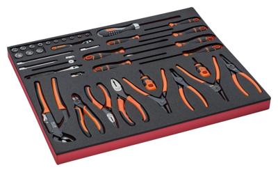 Bahco Foaminlay Fit&Go 3/3 met doppen en toebehoren 1/4" | tangen en schroevendraaiers - 40-delig - FF1A136
