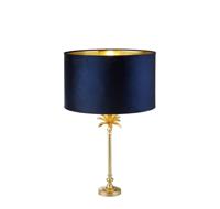 Searchlight TafellampPalm goud met donkerblauw - EU81210AZ - thumbnail