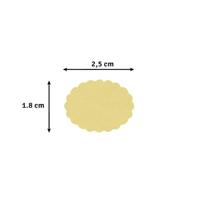 Vaessen Creative • figuurpons ovaal geschulpt medium 2,5x1,7cm - thumbnail