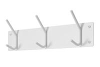 Kapstok Duncan Wit 3-haaks - thumbnail