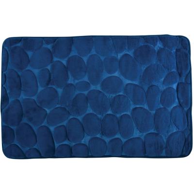 MSV Badkamerkleedje|badmat - kiezel - vloer - marine blauw - 50 x 80cm