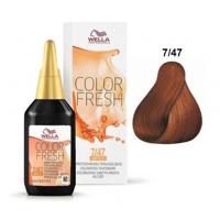 Wella Professionals Color Fresh Semi-Permanente Toning 7.47 Rood Bruinblond 75ml - thumbnail