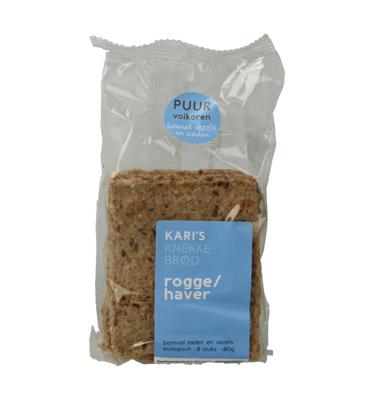 Knekkebrod rogge/haver bio 180 Gram Knekkebrod rogge/haver bio 180 Gram