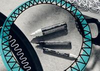 STABILO free acrylmarker T100 Royal, ronde punt, 1-2 mm, geassorteerde kleuren, pak van 5 stuks - thumbnail