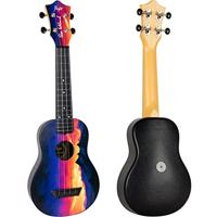 Flight Travel Series TUS-EE Sunset Elise Ecklund Signature sopraan ukelele met gigbag - thumbnail
