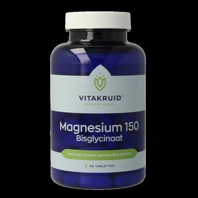 Magnesium 150 Bisglycinaat met 200mg L-Taurine 90 Tabletten