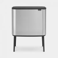 Brabantia Bo touch bin 11+23 liter matt steel fingerprint proof - thumbnail