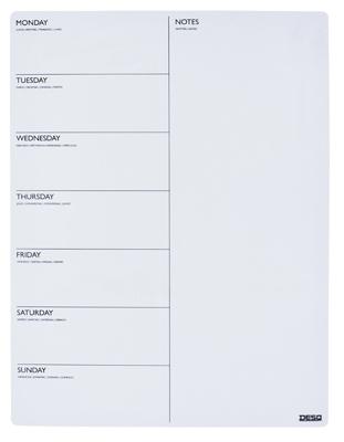 Magnetische planner week desq 40x30cm magnetisch