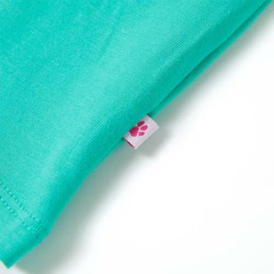 Kindershirt 116 mintkleurig