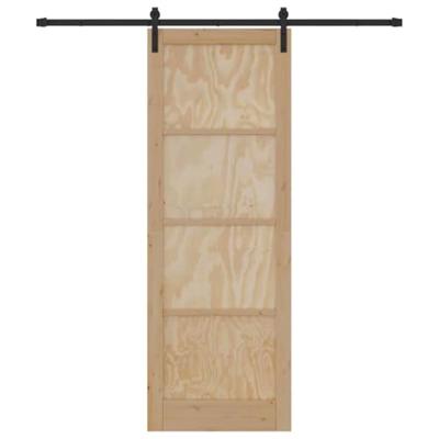 Schuifdeur met beslag 83x232 cm massief grenenhout