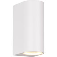 LED Buitenwandlamp GU10 - Mat Wit Aluminium - IP44 Spatwaterdicht - thumbnail