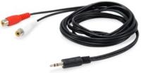 Equip 147093 audio kabel 250 m 2 x RCA 3.5mm Zwart - thumbnail