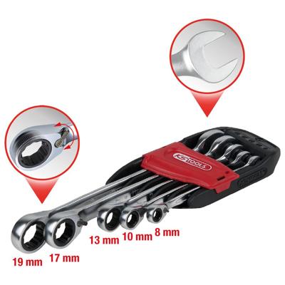 KS Tools 503.4605 Ring-steeksleutelset 5-delig Sleutelbreedte (metrisch) 19 mm