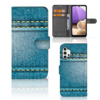 Samsung Galaxy A32 4G | Wallet Case | met Pasjes | Jeans Samsung Galaxy A32 4G | Wallet Case | met Pasjes | Jeans