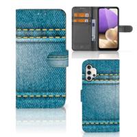 Samsung Galaxy A32 4G | Wallet Case | met Pasjes | Jeans - thumbnail