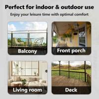 VidaXL Hangende ei-stoel koffiebruin 94 x 107 x 196,5 cm staal - thumbnail