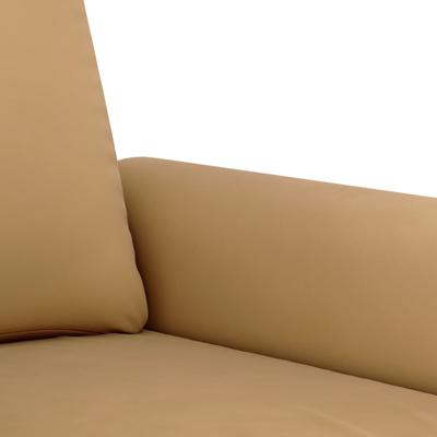 4-delige Loungeset met kussens fluweel bruin - thumbnail