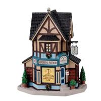 Lemax hendron & partners barristers verlicht kersthuisje Caddington Village 2024 - thumbnail