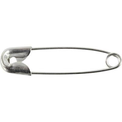 Creativ Company Veiligheidsspelden, l: 22 mm, dikte 0,6 mm, zilver, 100 stuk/ 1 doos