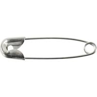 Creativ Company Veiligheidsspelden, l: 22 mm, dikte 0,6 mm, zilver, 100 stuk/ 1 doos - thumbnail