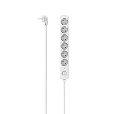 Hama 00116078 Stekkerdoos met schakelaar Wit Randaarde stekker 1 stuk(s)