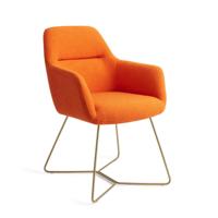 Jesper Home Kinko eetkamerstoel Tangerine beehive gold - thumbnail