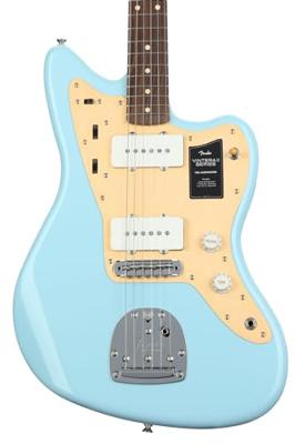 Fender Vintera II 50s Jazzmaster RW Sonic Blue elektrische gitaar met deluxe gigbag