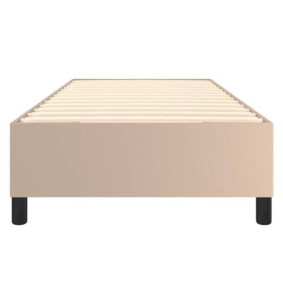 Boxspring bed kunstleer cappuccinokleurig 90x190 cm