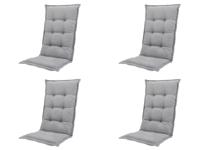 Kussen hoog ca. 123x50 cm Napels grey water repellent coating (4 stuks) Madison - Madison - thumbnail