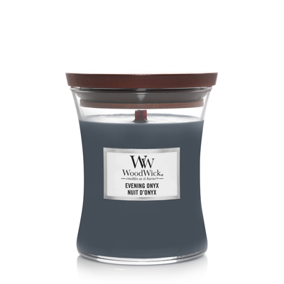 WoodWick evening onyx medium candle