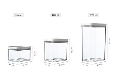 Bewaardoos Omnia rechthoekig 700 ml Nordic white Mepal - Mepal Bewaardoos Omnia rechthoekig 700 ml Nordic white Mepal - Mepal
