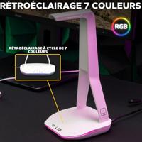 Headset/headsetstandaard - THE G-LAB - K-STAND HYDROGEN - 2 USB-poorten - Wit - thumbnail